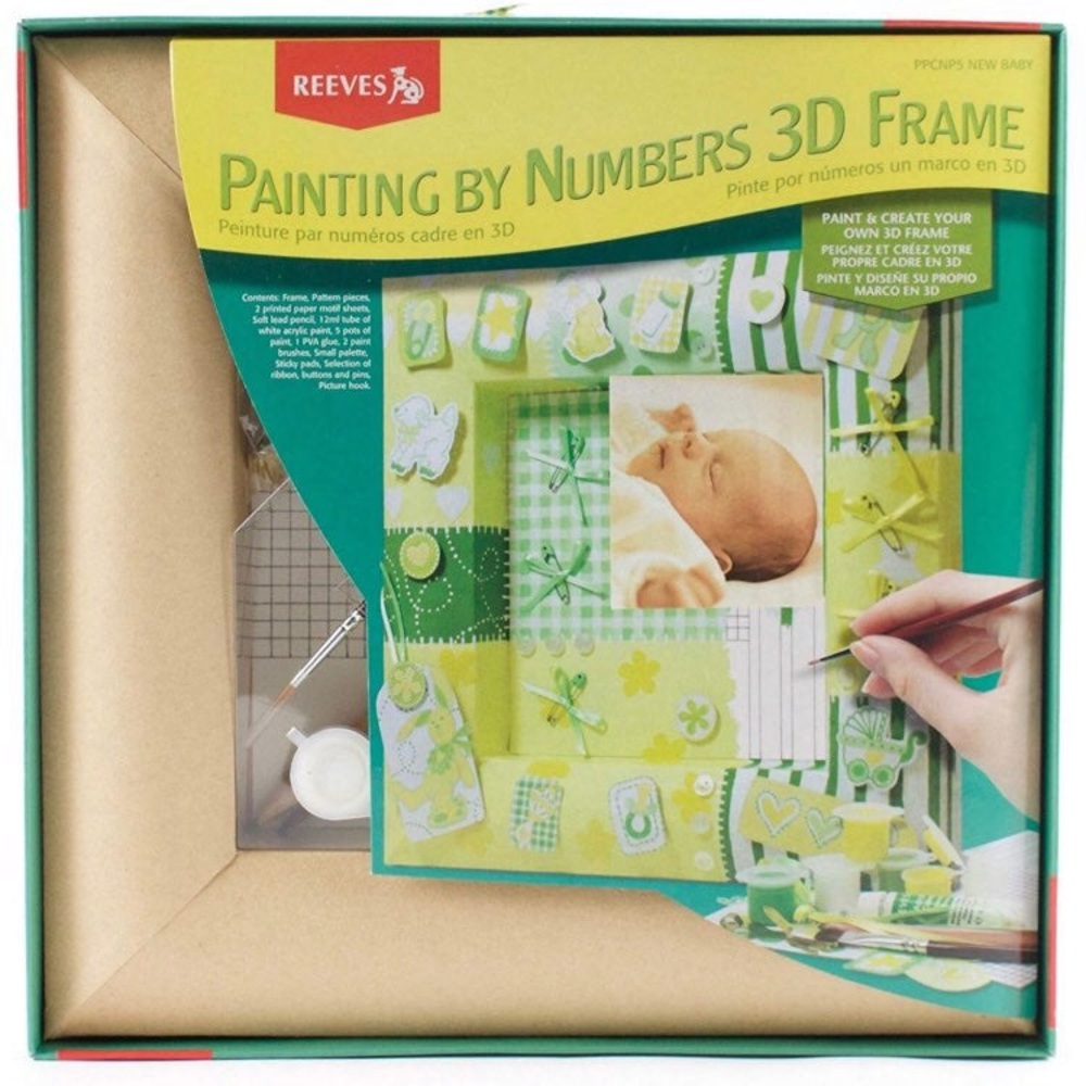 Reeves Painting By Numbers 3D Baby Frame Scrapbook Unopened NIB